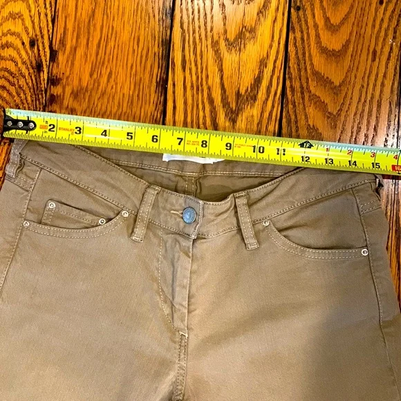 ISABEL MARANT ÉTOILE WOMENS TAN Cotton JEANS - FIT LIKE AMERICAN SIZE 6/8 - Picture 8 of 12